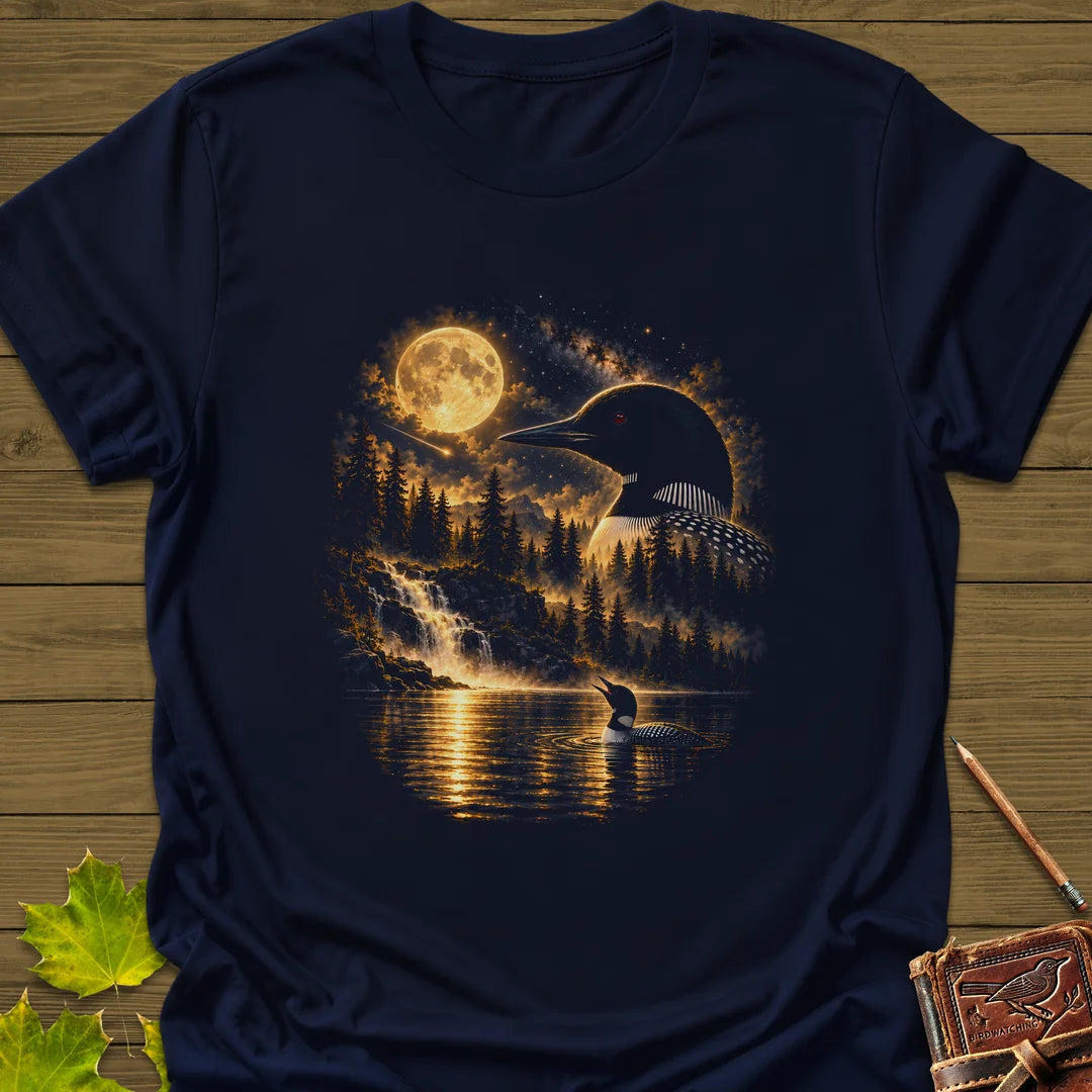 Moonlit Loon T-Shirt in Navy