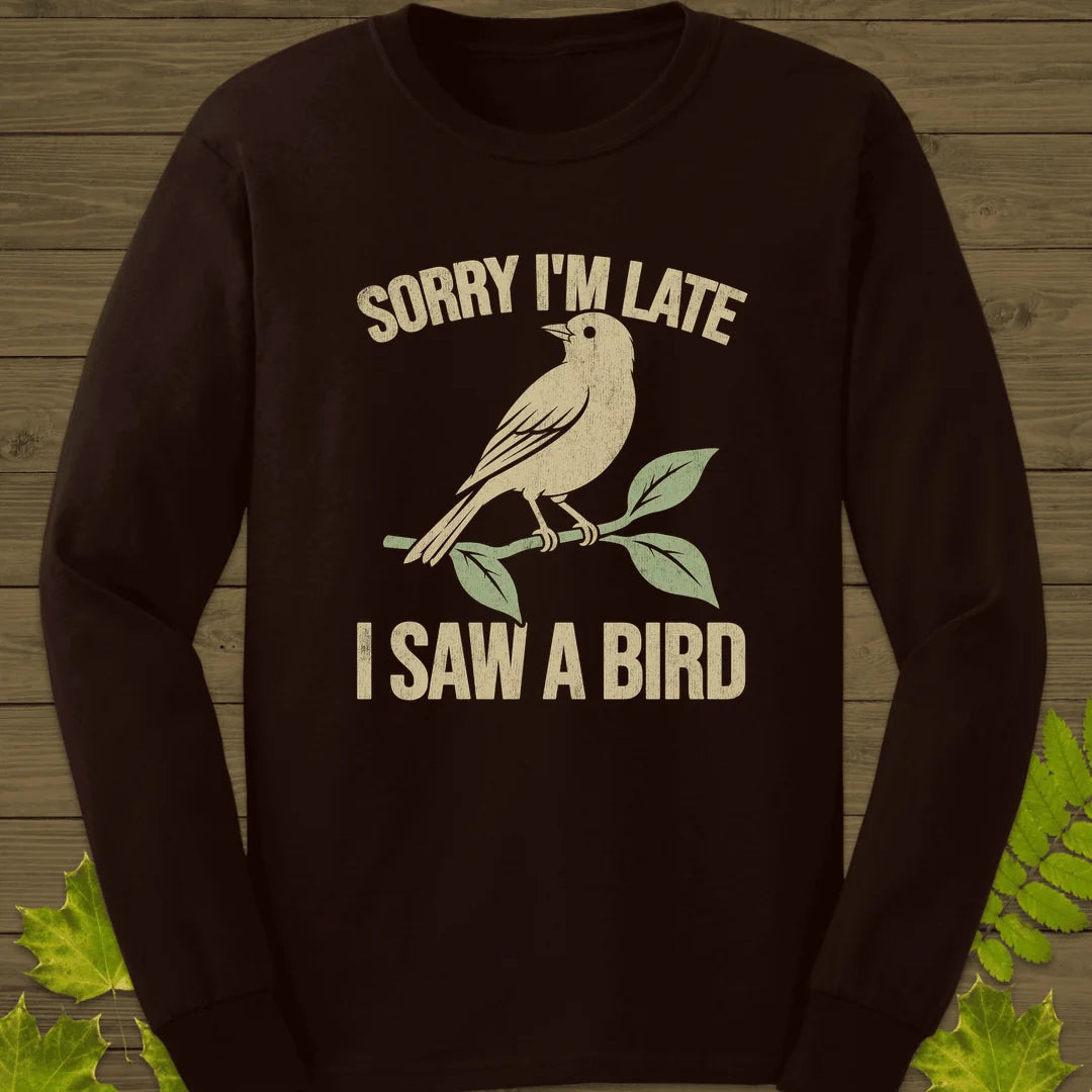 Late For Birds Long Sleeve in Dark Chocolate