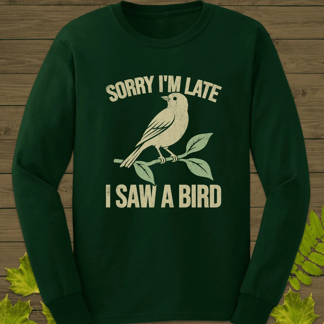 Late For Birds Long Sleeve in Forest Green