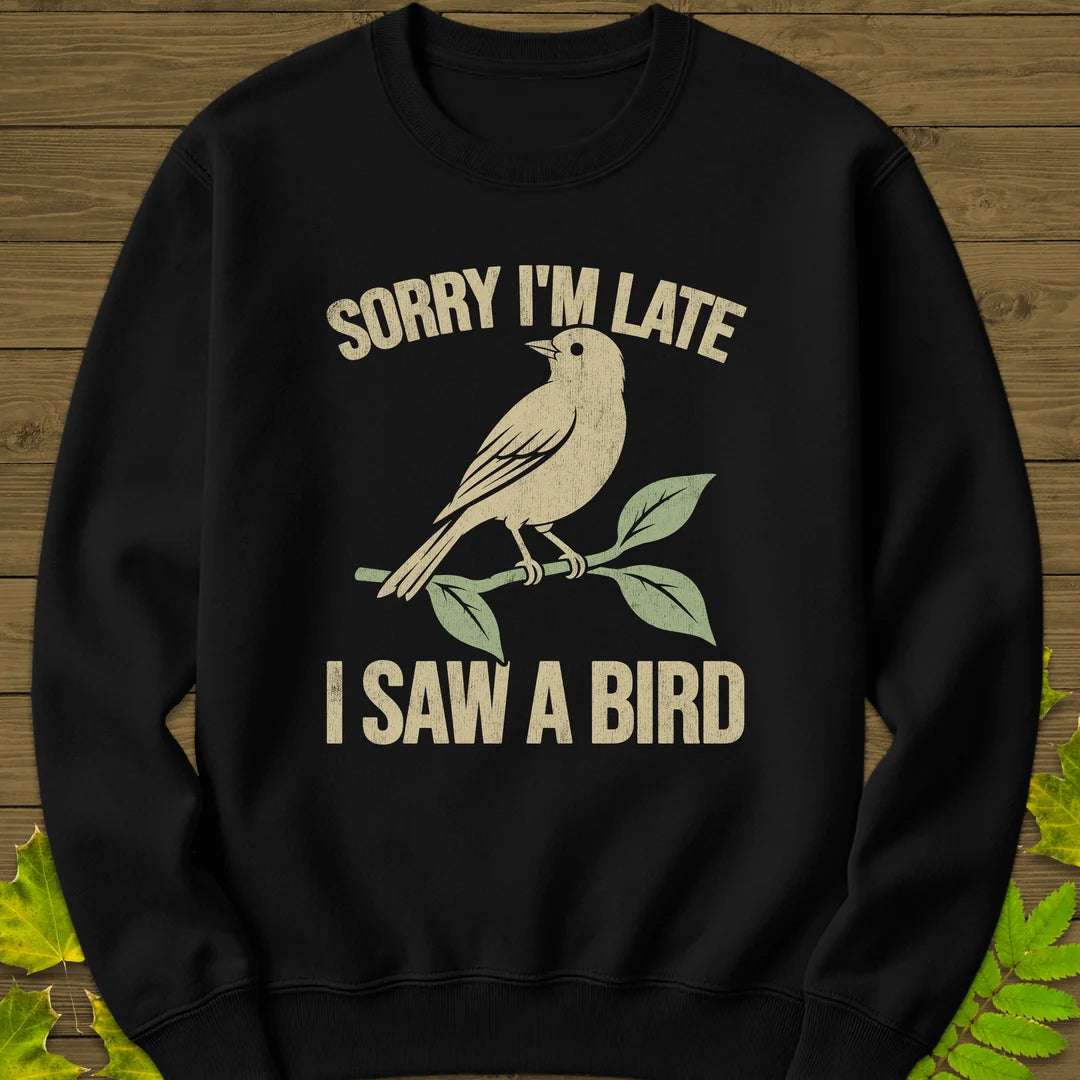 Late For Birds Sweatshirt in Black