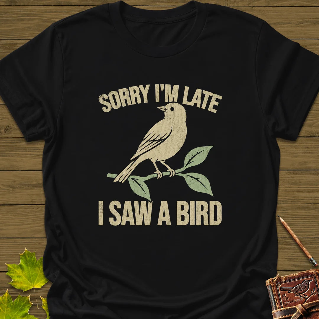 Late For Birds T-Shirt in Black