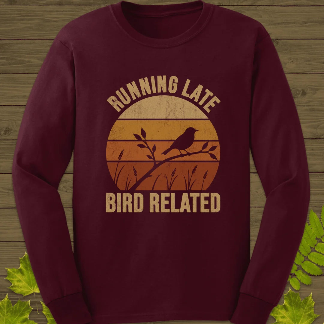 Bird Related Long Sleeve in Maroon