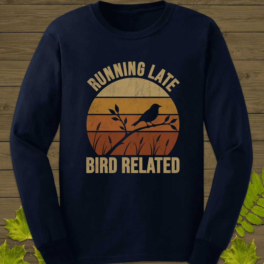 Bird Related Long Sleeve in Navy