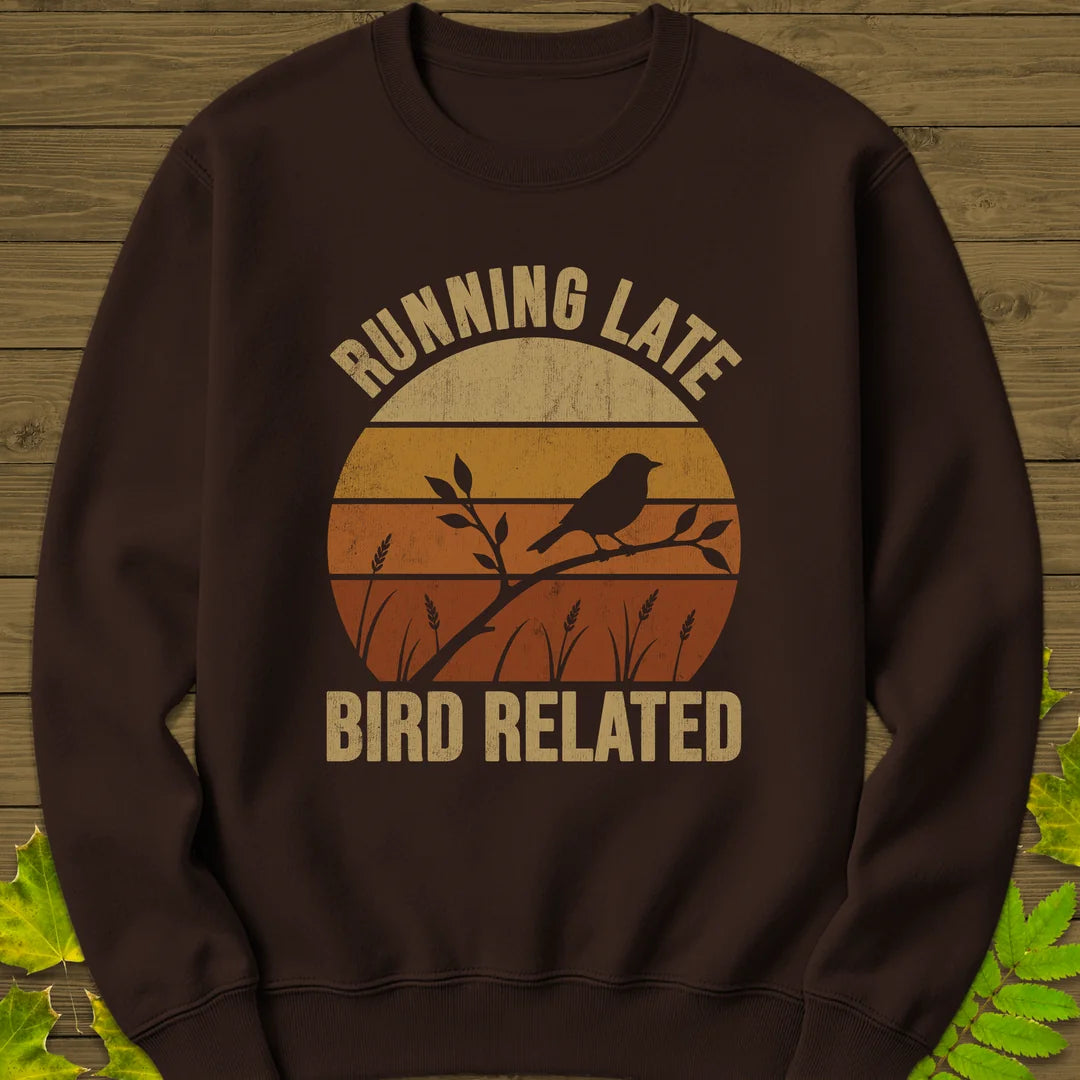 Bird Related Sweatshirt in Dark Chocolate