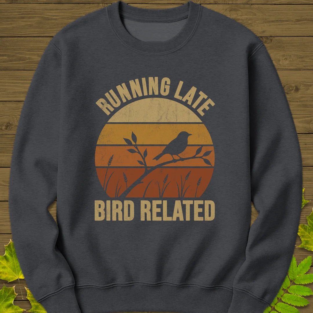 Bird Related Sweatshirt in Dark Heather