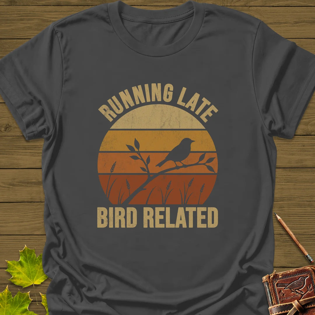 Bird Related T-Shirt in Charcoal