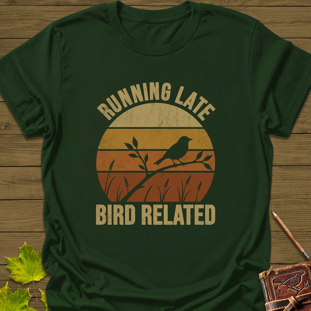 Bird Related T-Shirt in Forest Green