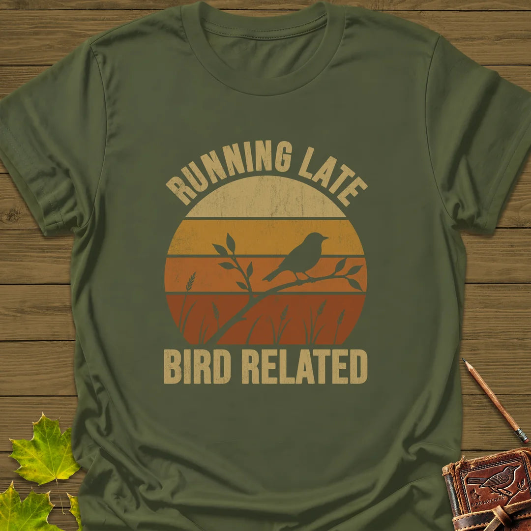 Bird Related T-Shirt in Military Green