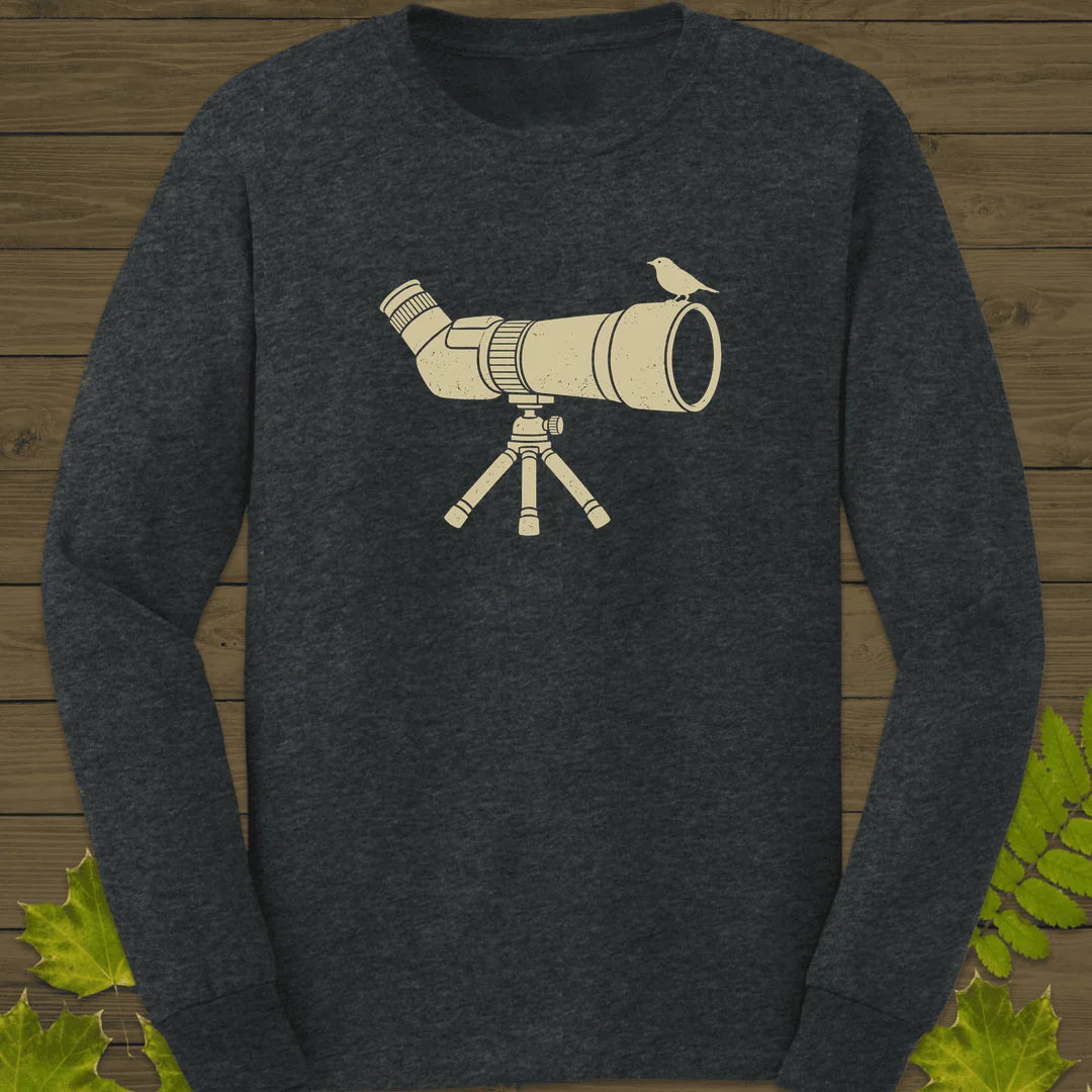Scope Perch Long Sleeve in Dark Heather