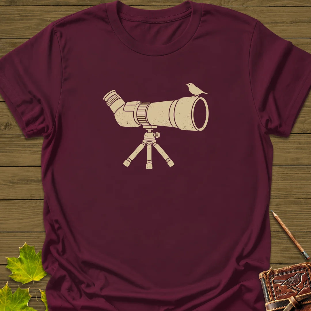 Scope Perch T-Shirt in Maroon