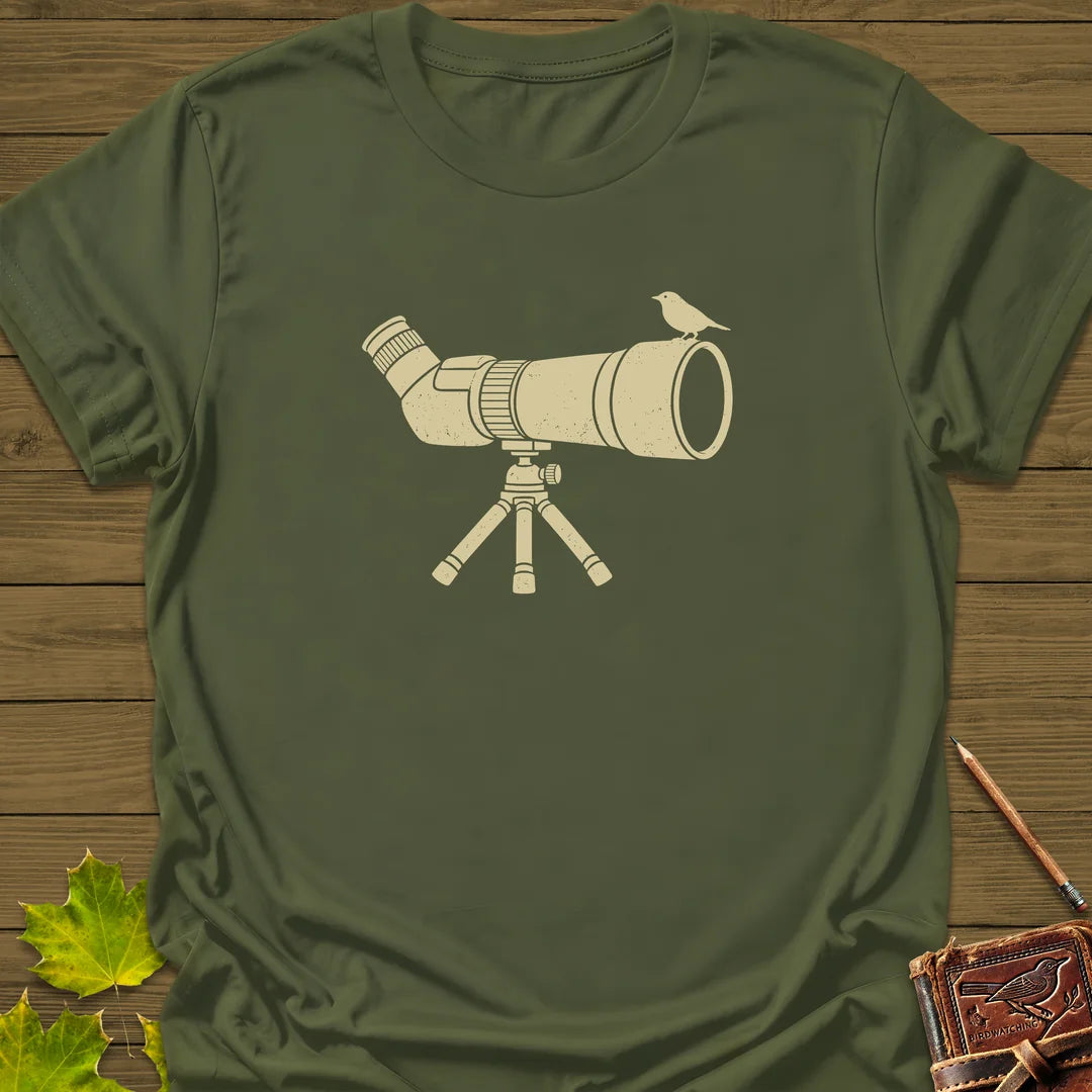 Scope Perch T-Shirt in Military Green