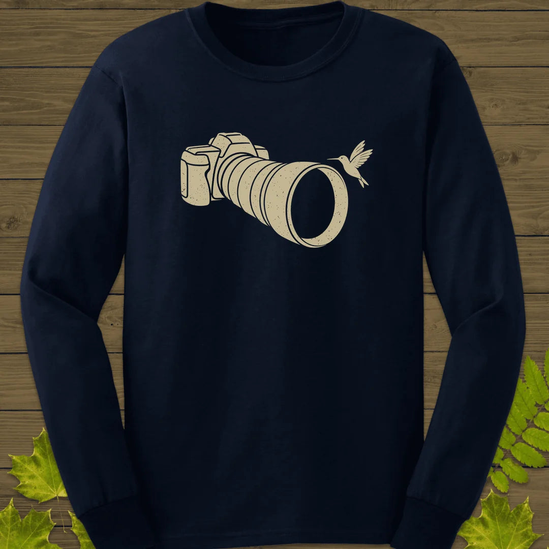 Telephoto Hummingbird Long Sleeve in Navy