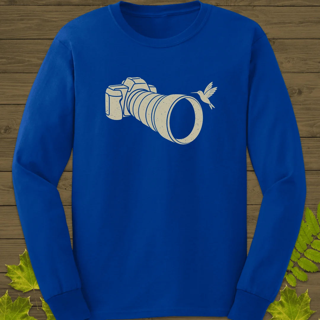 Telephoto Hummingbird Long Sleeve in Royal