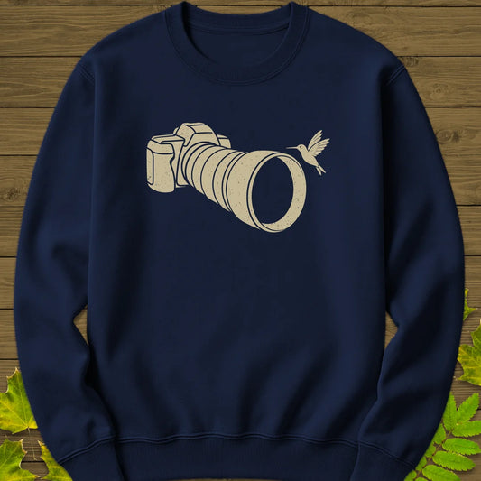 Telephoto Hummingbird Sweatshirt in Navy