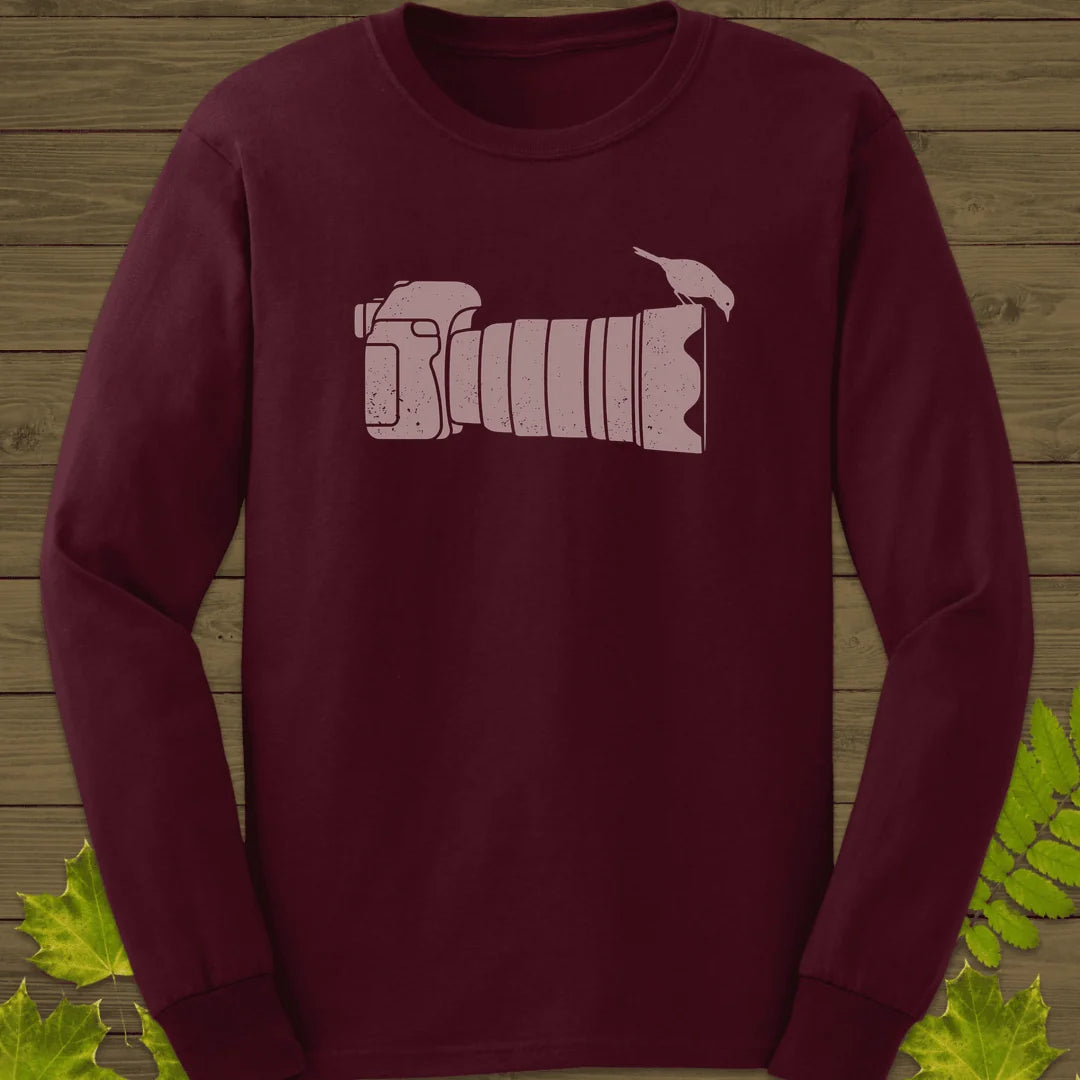 Camera Perch Long Sleeve in Maroon