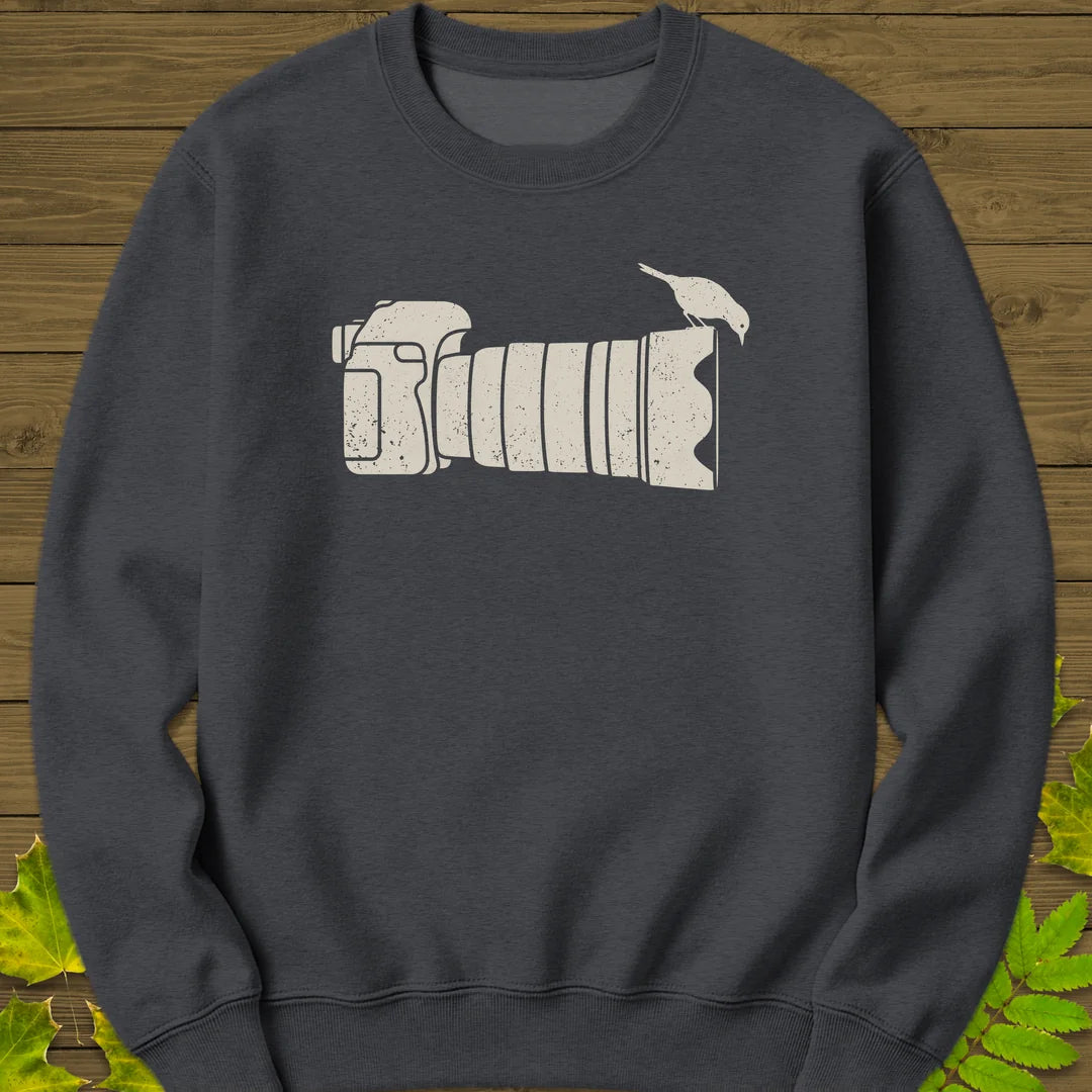 Camera Perch Sweatshirt in Dark Heather