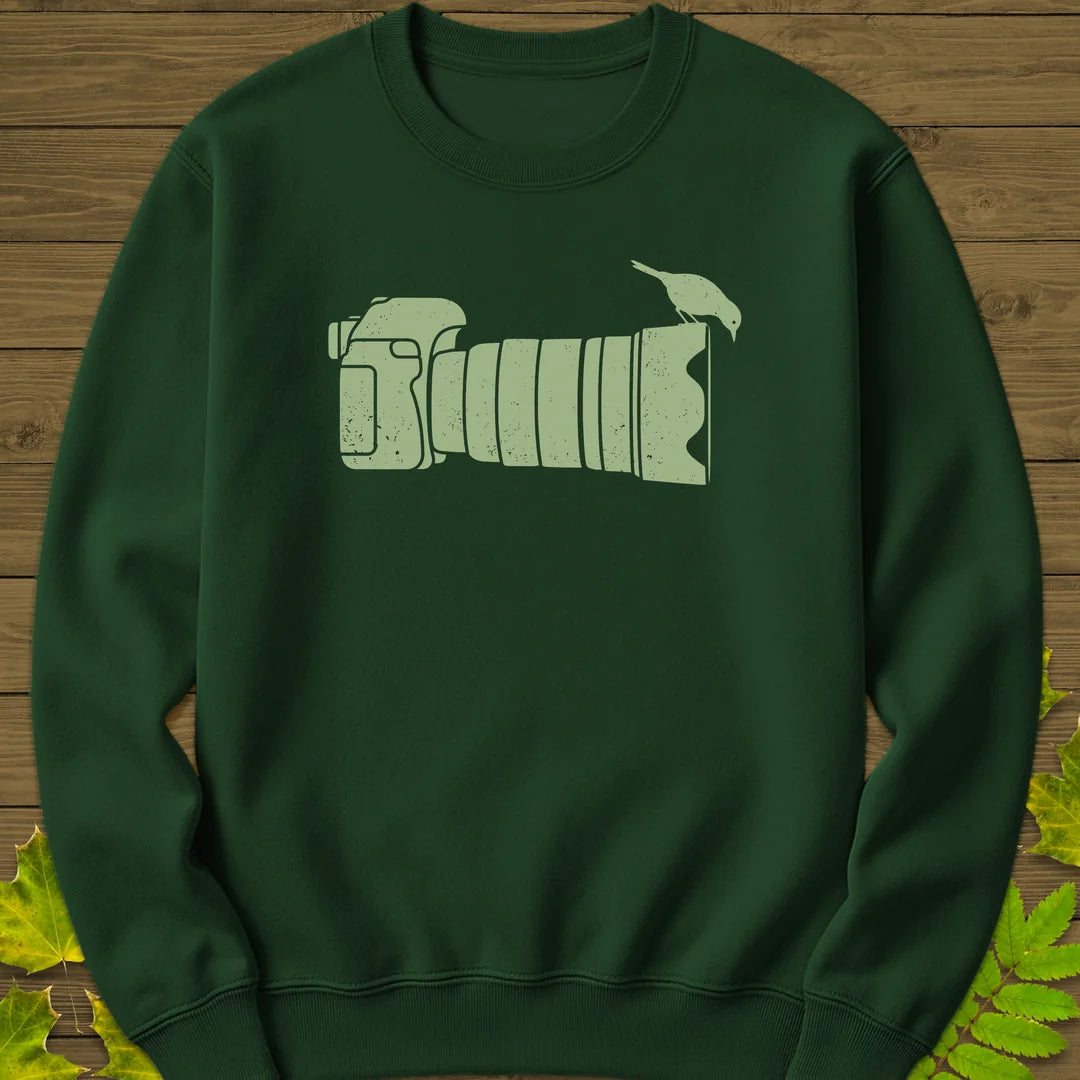 Camera Perch Sweatshirt in Forest Green