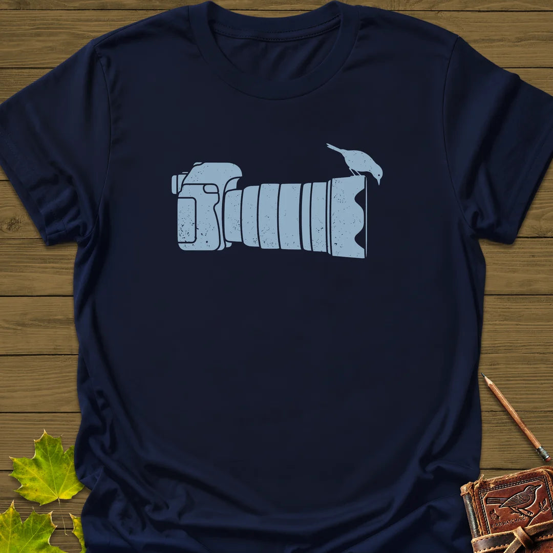 Camera Perch T-Shirt in Navy