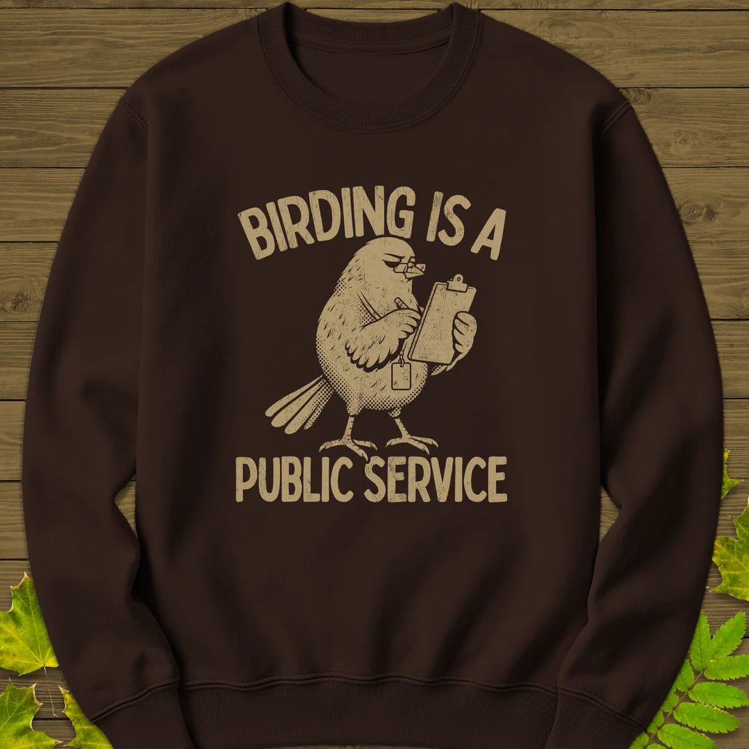 Public Service Sweatshirt in Dark Chocolate