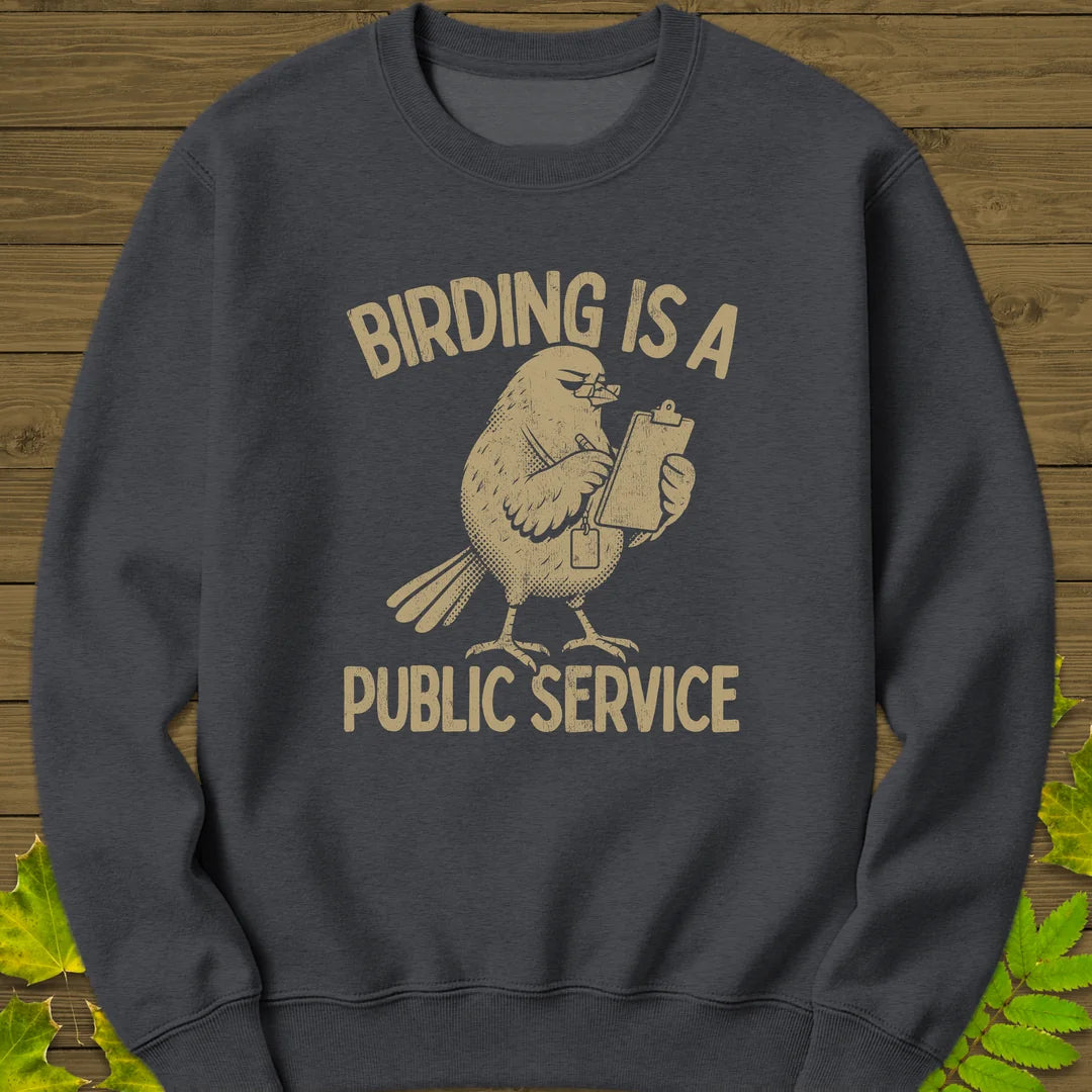 Public Service Sweatshirt in Dark Heather