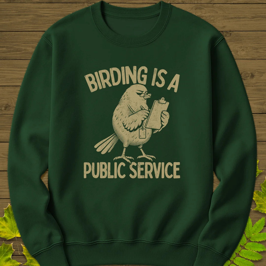 Public Service Sweatshirt in Forest Green