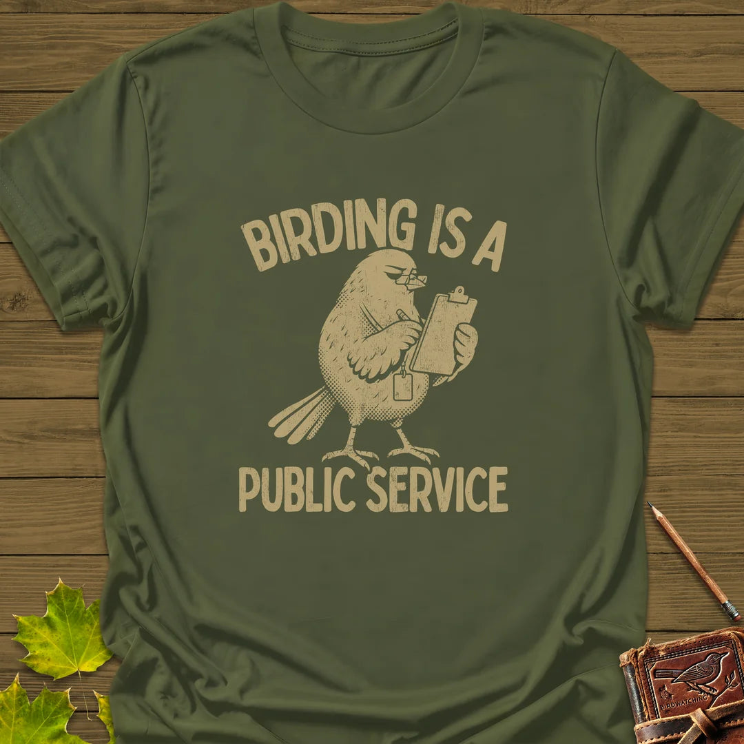 Public Service T-Shirt in Military Green