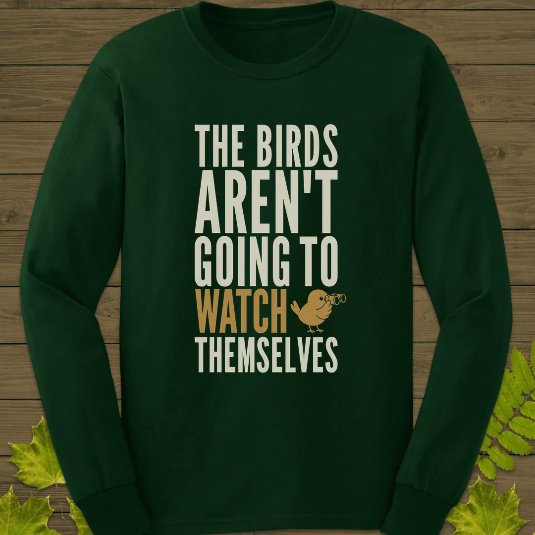 Watch Themselves Long Sleeve in Forest Green
