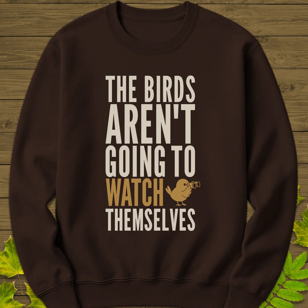 Watch Themselves Sweatshirt in Dark Chocolate