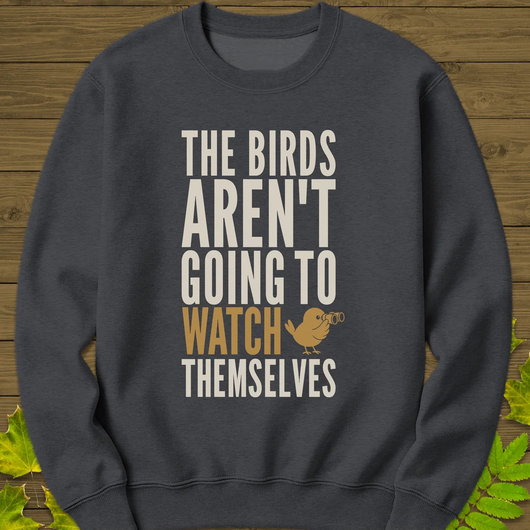 Watch Themselves Sweatshirt in Dark Heather