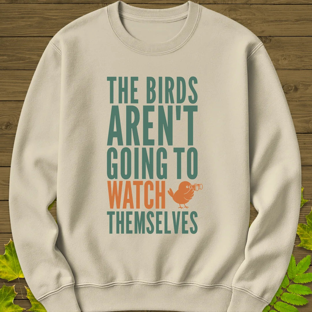 Watch Themselves Sweatshirt in Sand