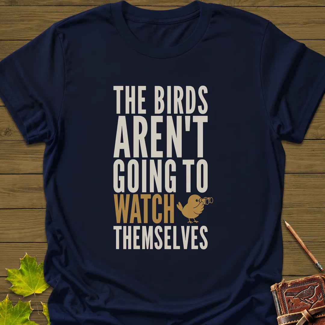 Watch Themselves T-Shirt in Navy
