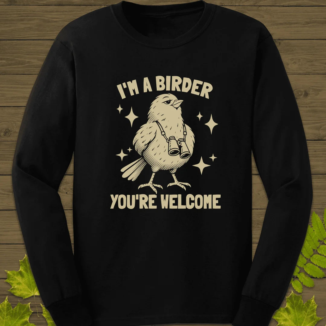 Birder Welcome Long Sleeve in Black