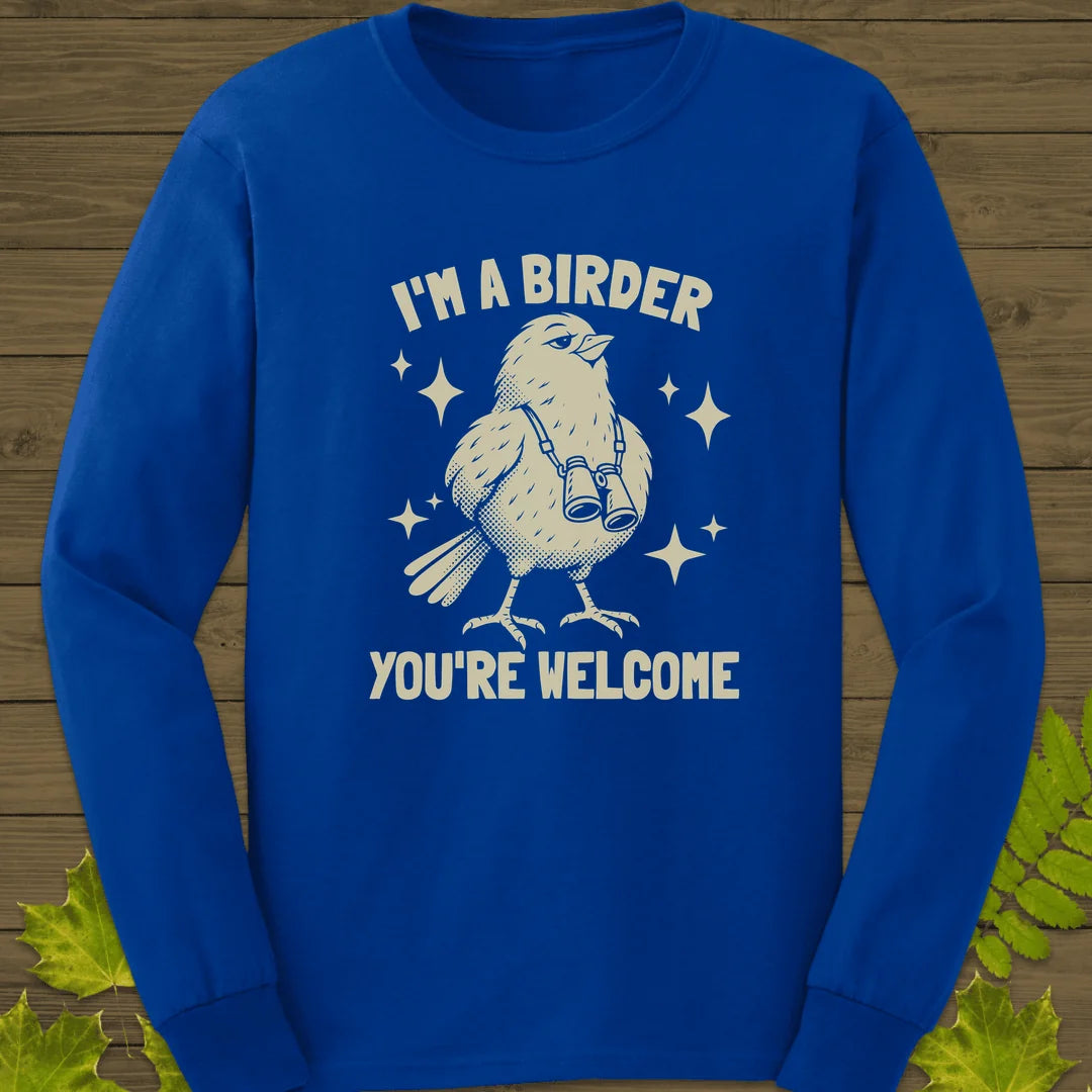 Birder Welcome Long Sleeve in Royal