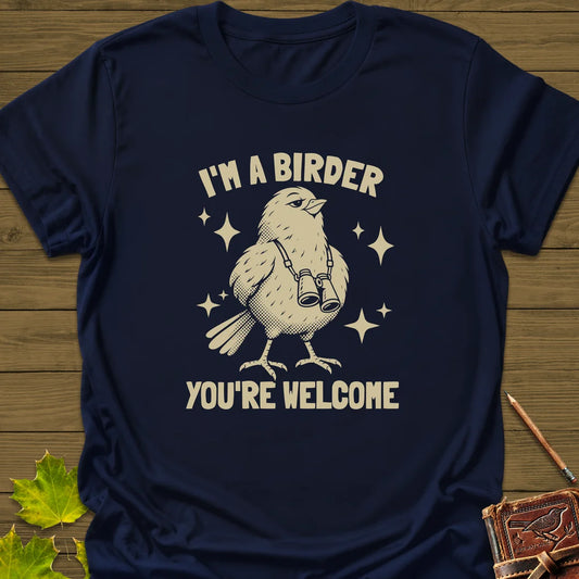 Birder Welcome T-Shirt in Navy