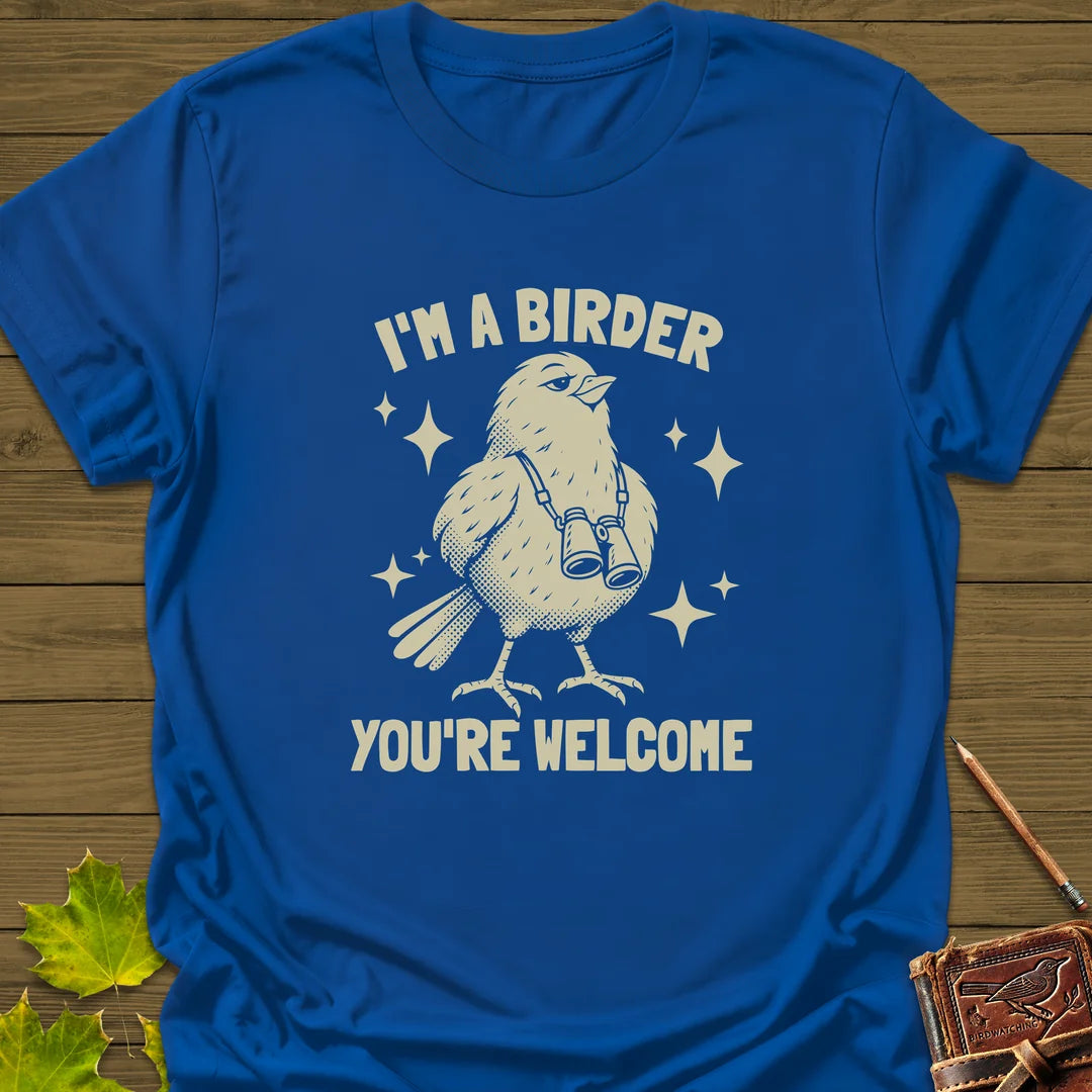 Birder Welcome T-Shirt in Royal