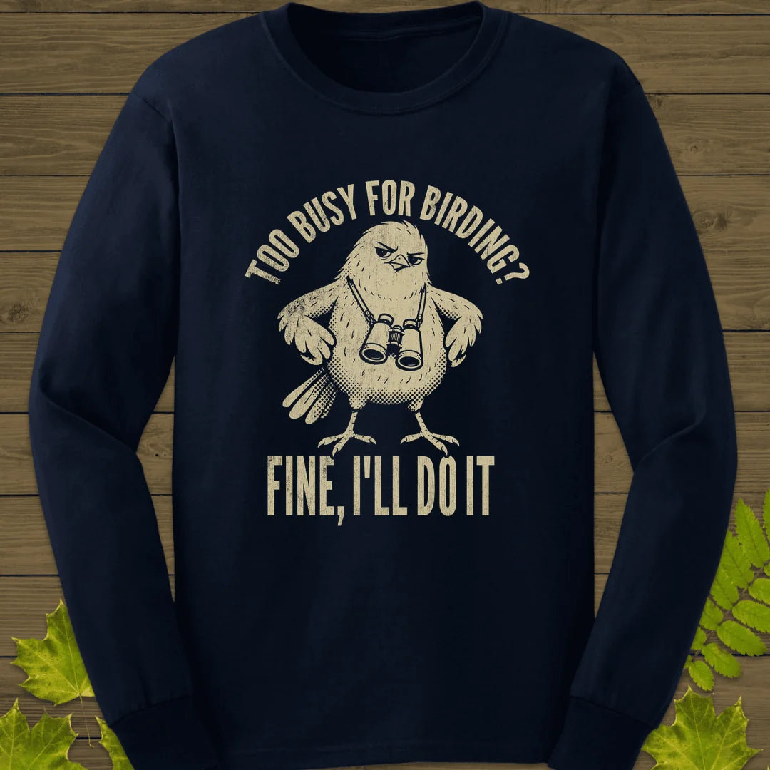 Fine, I'll Do It Long Sleeve in Navy