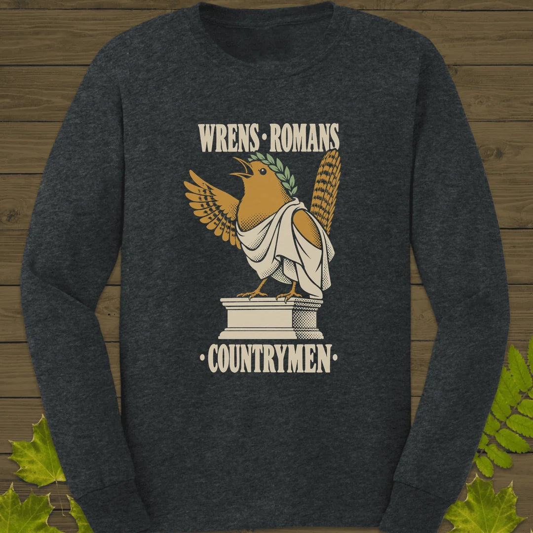 Wrens Romans Long Sleeve in Dark Heather
