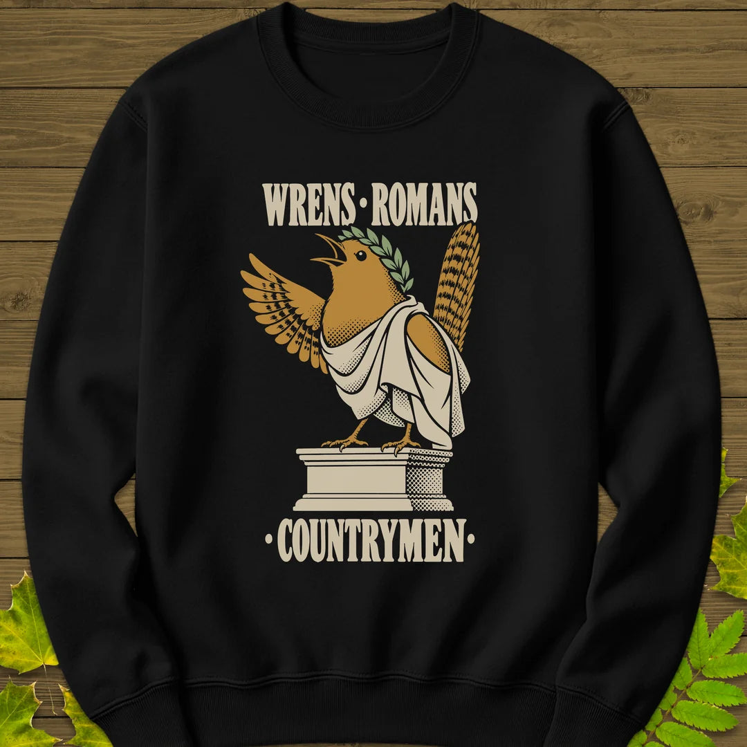 Wrens Romans Sweatshirt in Black