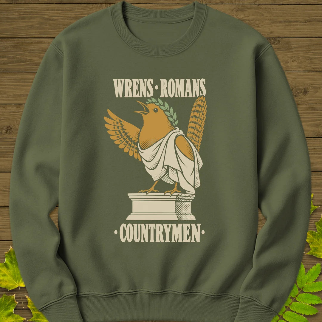 Wrens Romans Sweatshirt in Military Green