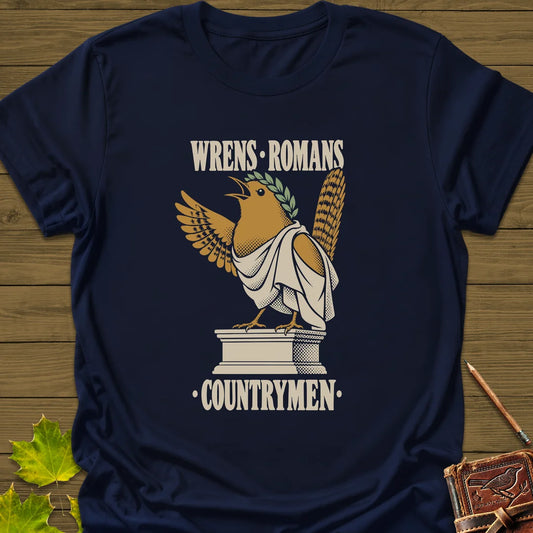 Wrens Romans T-Shirt in Navy