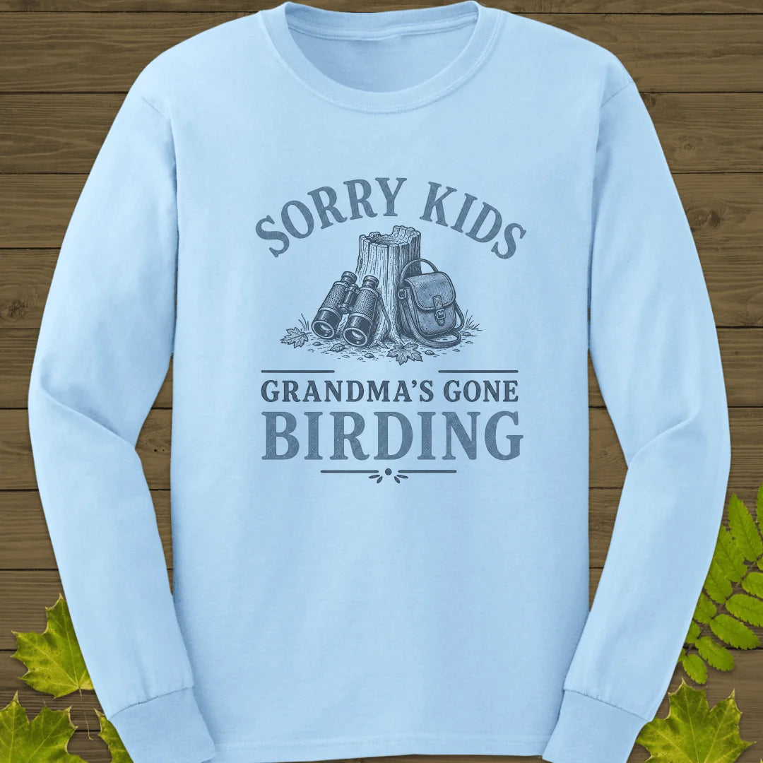 Grandma's Gone Long Sleeve in Light Blue