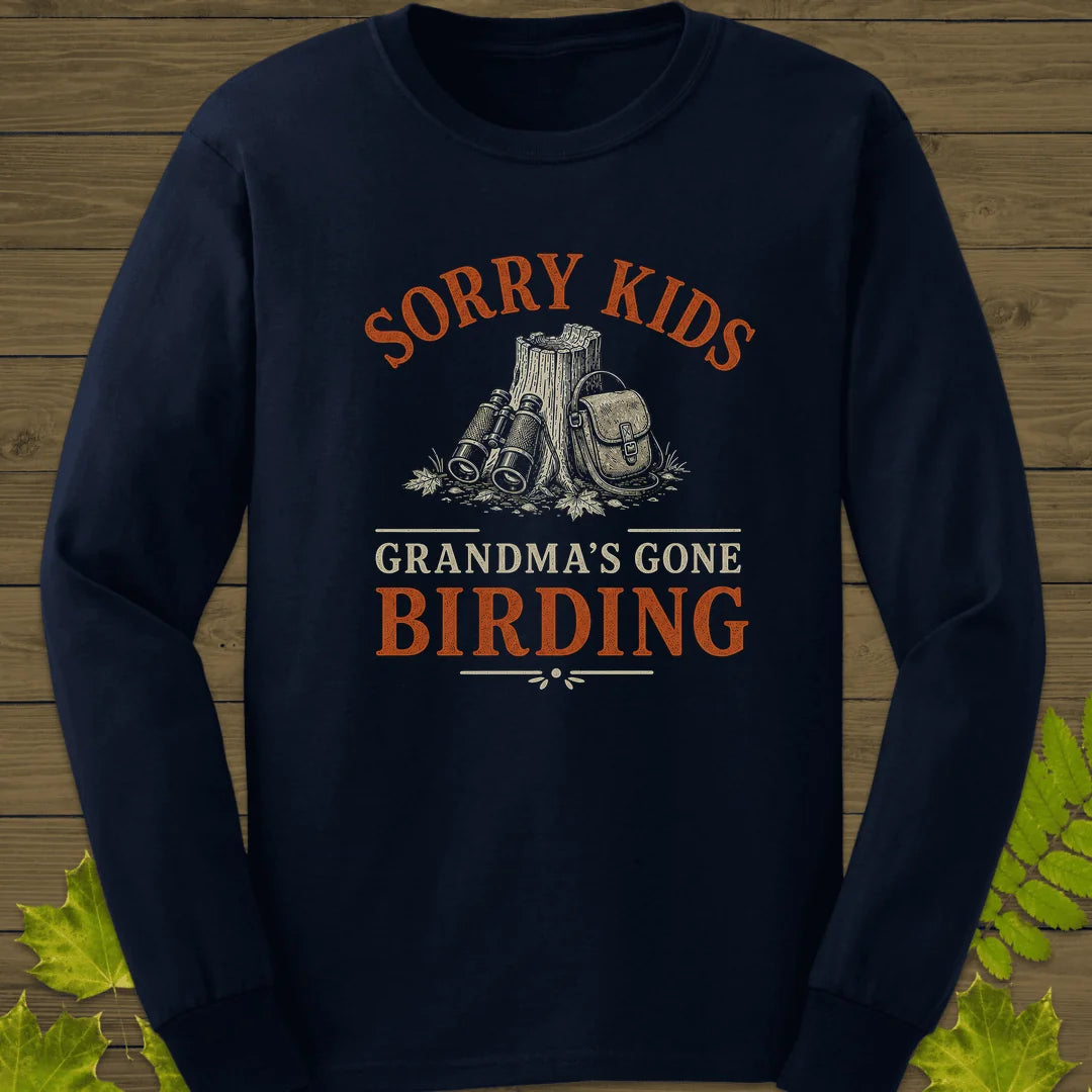 Grandma's Gone Long Sleeve in Navy