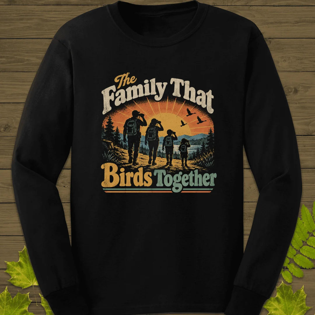 Birds Together Long Sleeve in Black