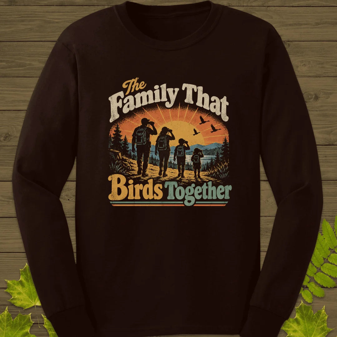 Birds Together Long Sleeve in Dark Chocolate