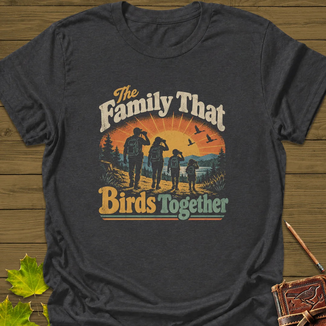 Birds Together T-Shirt in Dark Heather