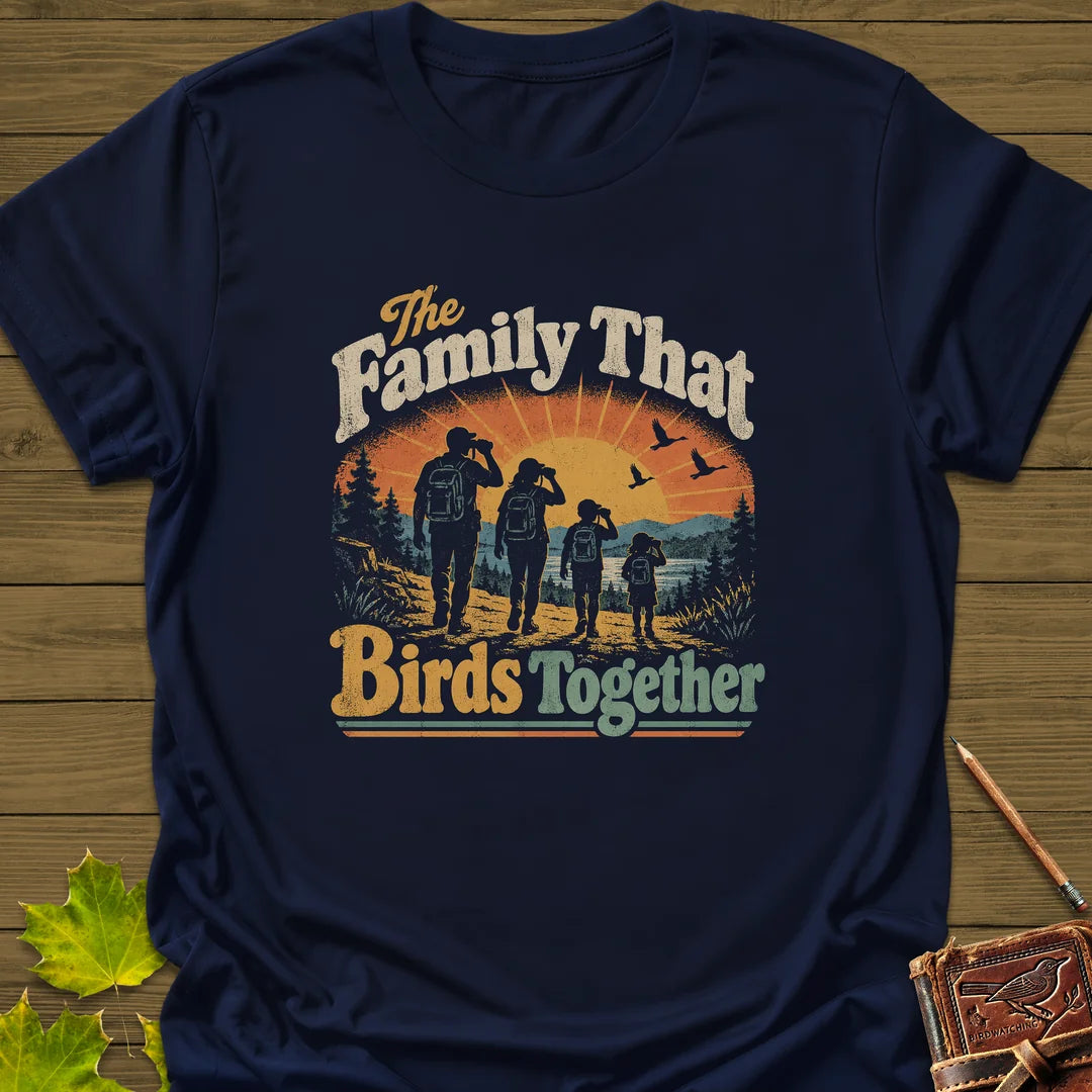 Birds Together T-Shirt in Navy
