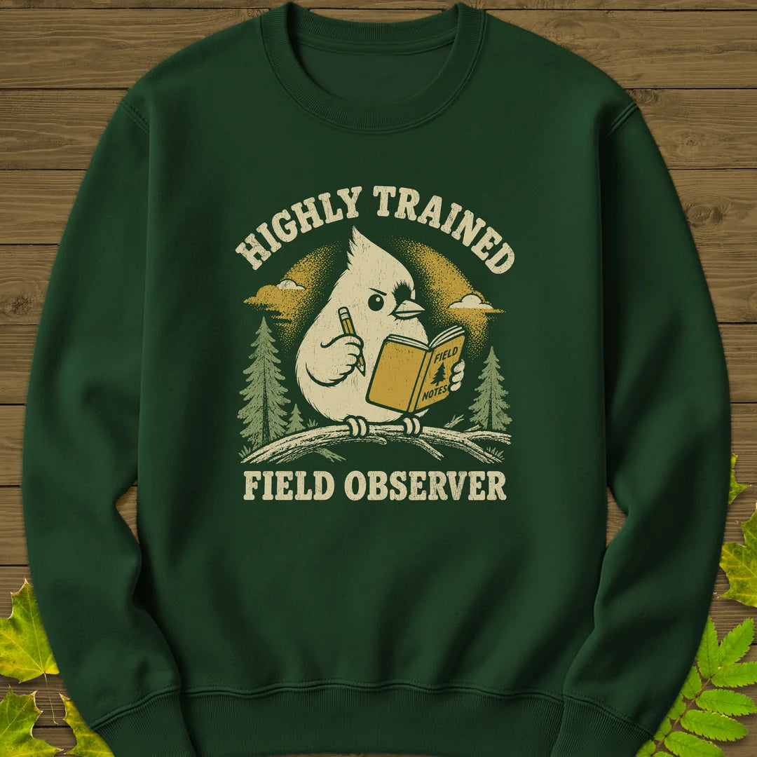 Field Observer Sweatshirt in Forest Green