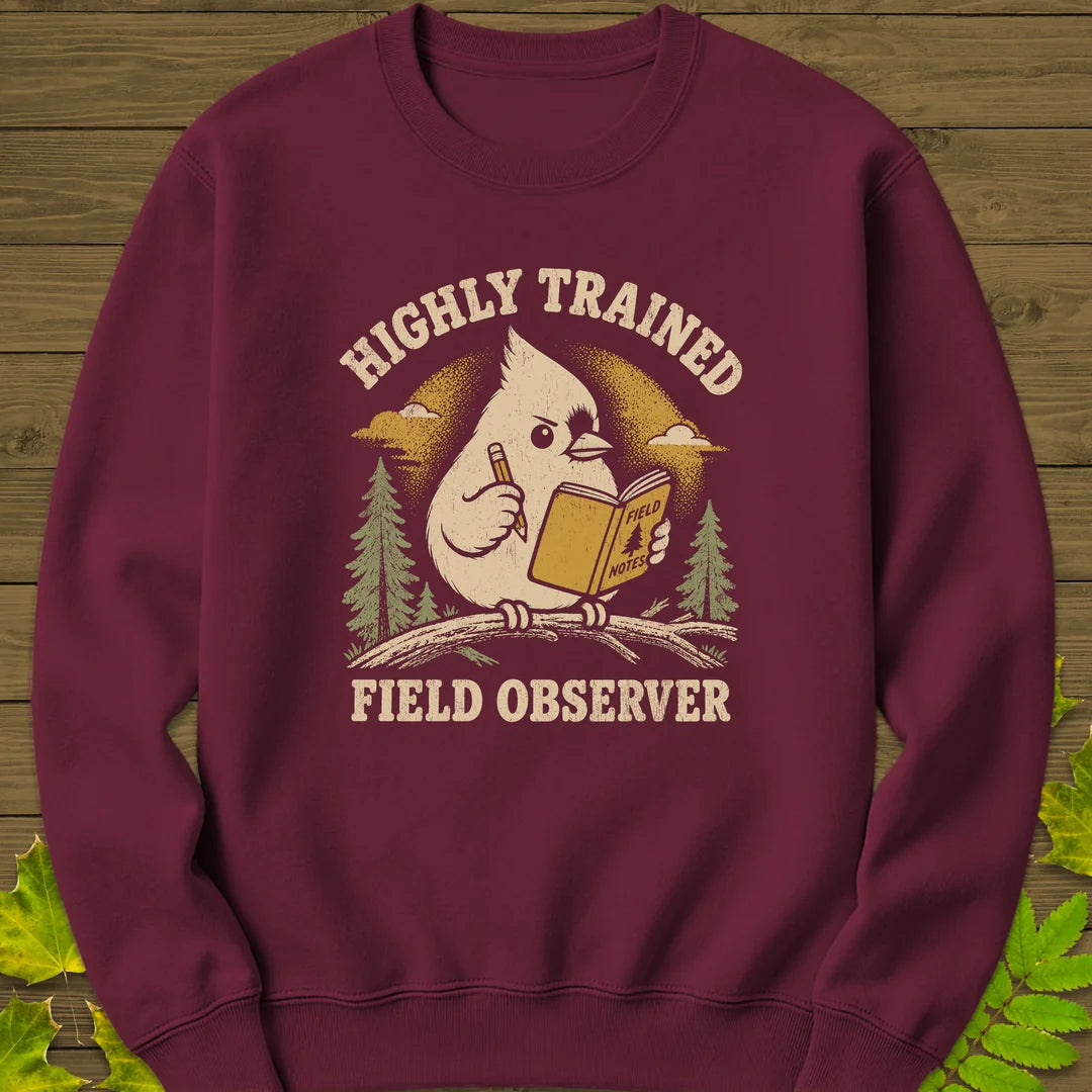 Field Observer Sweatshirt in Maroon