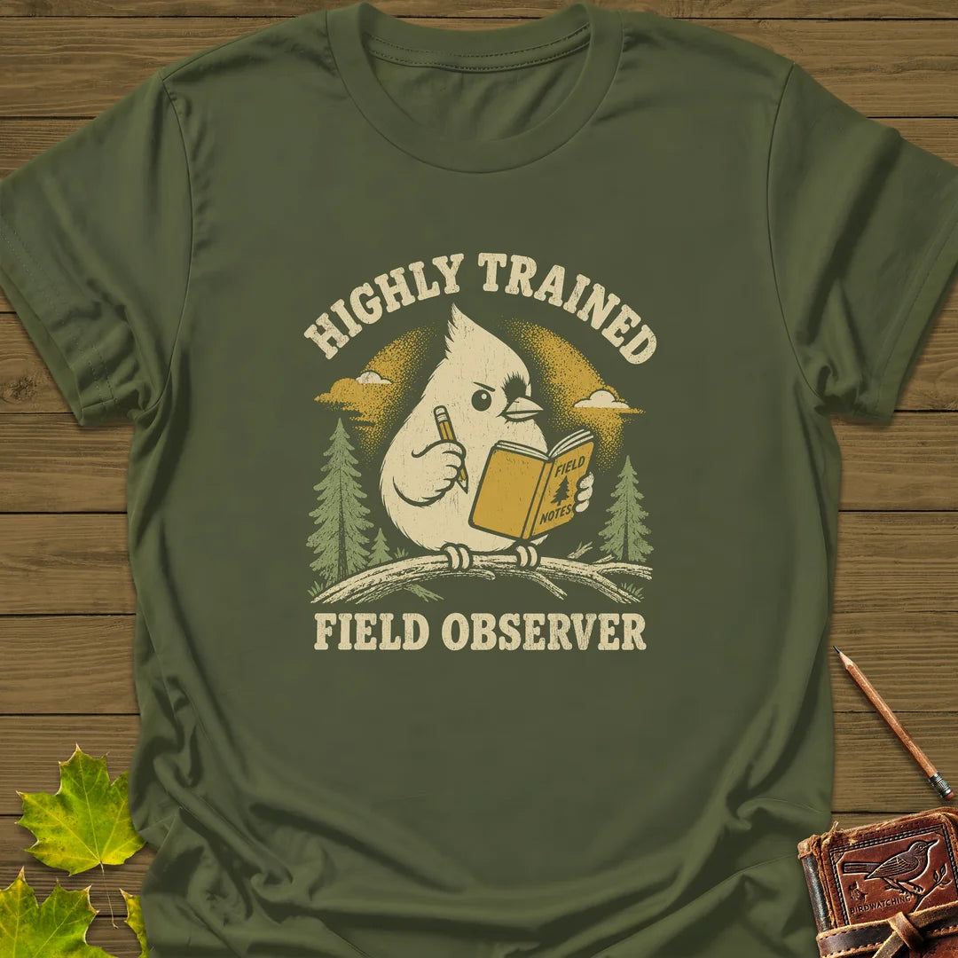 Field Observer T-Shirt in Military Green