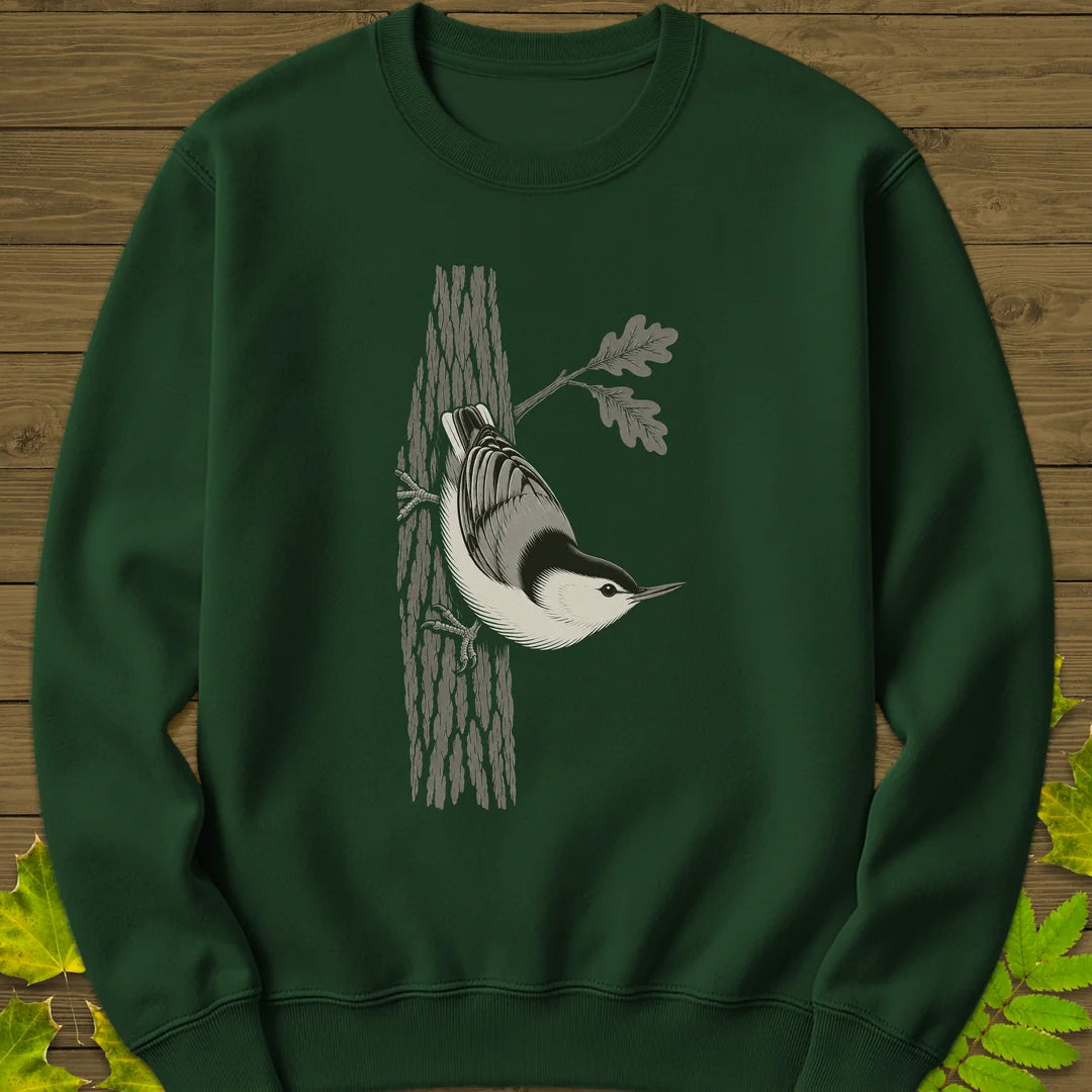 Headfirst Down Sweatshirt in Forest Green
